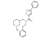 N-[(1-methyl-3-piperidinyl)methyl]-3-phenyl-N-(2-phenylethyl)-5-isoxazolecarboxamide