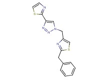 1-[(2-benzyl-1,3-thiazol-4-yl)methyl]-4-(1,3-thiazol-2-yl)-1H-1,2,3-triazole