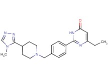 6-ethyl-2-(4-{[4-(4-methyl-4H-1,2,4-triazol-3-yl)-1-piperidinyl]methyl}phenyl)-4(3H)-pyrimidinone
