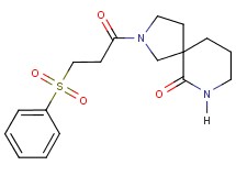 2-[3-(phenylsulfonyl)propanoyl]-2,7-diazaspiro[4.5]decan-6-one