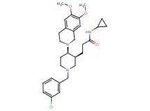 3-[(3S*,4R*)-1-(3-chlorobenzyl)-4-(6,7-dimethoxy-3,4-dihydro-2(1H)-isoquinolinyl)-3-piperidinyl]-N-cyclopropylpropanamide