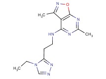 N-[2-(4-ethyl-4H-1,2,4-triazol-3-yl)ethyl]-3,6-dimethylisoxazolo[5,4-d]pyrimidin-4-amine