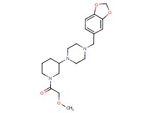 1-(1,3-benzodioxol-5-ylmethyl)-4-[1-(methoxyacetyl)-3-piperidinyl]piperazine