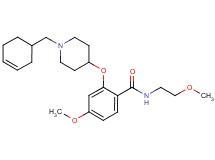 2-{[1-(3-cyclohexen-1-ylmethyl)-4-piperidinyl]oxy}-4-methoxy-N-(2-methoxyethyl)benzamide