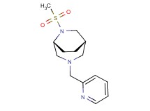 (1S*,5R*)-6-(methylsulfonyl)-3-(2-pyridinylmethyl)-3,6-diazabicyclo[3.2.2]nonane
