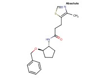 N-[(1R,2R)-2-(benzyloxy)cyclopentyl]-3-(4-methyl-1,3-thiazol-5-yl)propanamide