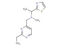 N-[(2-ethylpyrimidin-4-yl)methyl]-N-methyl-1-(1,3-thiazol-2-yl)ethanamine