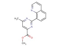methyl 6-methyl-2-(8-quinolinyl)-4-pyrimidinecarboxylate