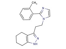 3-{2-[2-(2-methylphenyl)-1H-imidazol-1-yl]ethyl}-4,5,6,7-tetrahydro-1H-indazole