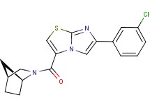 3-[(1S*,4S*)-2-azabicyclo[2.2.1]hept-2-ylcarbonyl]-6-(3-chlorophenyl)imidazo[2,1-b][1,3]thiazole
