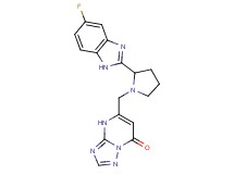 5-{[2-(5-fluoro-1H-benzimidazol-2-yl)-1-pyrrolidinyl]methyl}[1,2,4]triazolo[1,5-a]pyrimidin-7(4H)-one