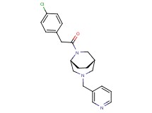 (1S*,5R*)-6-[(4-chlorophenyl)acetyl]-3-(3-pyridinylmethyl)-3,6-diazabicyclo[3.2.2]nonane