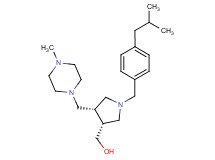 {(3R*,4S*)-1-(4-isobutylbenzyl)-4-[(4-methylpiperazin-1-yl)methyl]pyrrolidin-3-yl}methanol