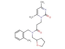 3-(4,6-dimethyl-2-oxopyrimidin-1(2H)-yl)-N-(2-methylbenzyl)-N-(tetrahydrofuran-2-ylmethyl)propanamide