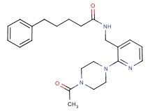 N-{[2-(4-acetyl-1-piperazinyl)-3-pyridinyl]methyl}-5-phenylpentanamide
