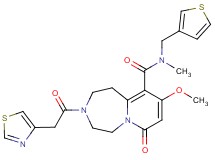 9-methoxy-N-methyl-7-oxo-3-(1,3-thiazol-4-ylacetyl)-N-(3-thienylmethyl)-1,2,3,4,5,7-hexahydropyrido[1,2-d][1,4]diazepine-10-carboxamide