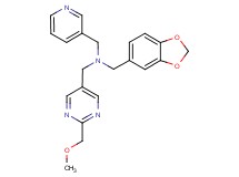 (1,3-benzodioxol-5-ylmethyl){[2-(methoxymethyl)pyrimidin-5-yl]methyl}(pyridin-3-ylmethyl)amine