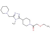 1-(ethoxyacetyl)-4-[4-methyl-5-(piperidin-1-ylmethyl)-4H-1,2,4-triazol-3-yl]piperidine