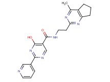 4-hydroxy-N-[2-(4-methyl-6,7-dihydro-5H-cyclopenta[d]pyrimidin-2-yl)ethyl]-2-pyridin-3-ylpyrimidine-5-carboxamide
