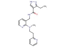 3-ethyl-N-({2-[methyl(2-pyridin-2-ylethyl)amino]pyridin-3-yl}methyl)-1H-pyrazole-4-carboxamide
