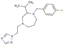 1-(4-fluorobenzyl)-2-isopropyl-4-[2-(1H-1,2,4-triazol-1-yl)ethyl]-1,4-diazepane