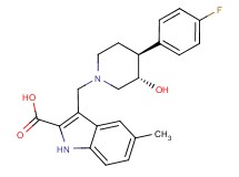 3-{[(3S*,4S*)-4-(4-fluorophenyl)-3-hydroxypiperidin-1-yl]methyl}-5-methyl-1H-indole-2-carboxylic acid