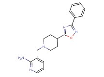 3-{[4-(3-phenyl-1,2,4-oxadiazol-5-yl)-1-piperidinyl]methyl}-2-pyridinamine