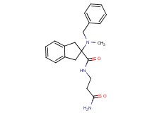 N-(3-amino-3-oxopropyl)-2-[benzyl(methyl)amino]-2-indanecarboxamide