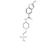 2-methyl-N-{1-[2-(methylsulfonyl)ethyl]-4-piperidinyl}-1-benzofuran-5-carboxamide