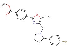 methyl 4-(4-{[2-(4-fluorophenyl)-1-pyrrolidinyl]methyl}-5-methyl-1,3-oxazol-2-yl)benzoate