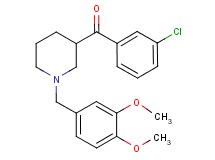(3-chlorophenyl)[1-(3,4-dimethoxybenzyl)-3-piperidinyl]methanone