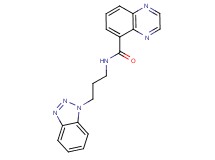 N-[3-(1H-1,2,3-benzotriazol-1-yl)propyl]quinoxaline-5-carboxamide