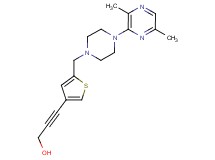 3-(5-{[4-(3,6-dimethylpyrazin-2-yl)piperazin-1-yl]methyl}-3-thienyl)prop-2-yn-1-ol