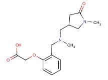 [2-({methyl[(1-methyl-5-oxopyrrolidin-3-yl)methyl]amino}methyl)phenoxy]acetic acid