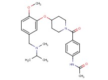 N-(4-{[4-(5-{[isopropyl(methyl)amino]methyl}-2-methoxyphenoxy)-1-piperidinyl]carbonyl}phenyl)acetamide