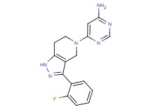 6-[3-(2-fluorophenyl)-1,4,6,7-tetrahydro-5H-pyrazolo[4,3-c]pyridin-5-yl]pyrimidin-4-amine