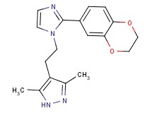 4-{2-[2-(2,3-dihydro-1,4-benzodioxin-6-yl)-1H-imidazol-1-yl]ethyl}-3,5-dimethyl-1H-pyrazole