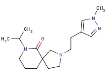 7-isopropyl-2-[2-(1-methyl-1H-pyrazol-4-yl)ethyl]-2,7-diazaspiro[4.5]decan-6-one