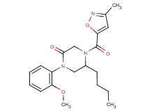 5-butyl-1-(2-methoxyphenyl)-4-[(3-methyl-5-isoxazolyl)carbonyl]-2-piperazinone