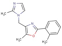 5-methyl-4-[(2-methyl-1H-imidazol-1-yl)methyl]-2-(2-methylphenyl)-1,3-oxazole