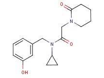 N-cyclopropyl-N-(3-hydroxybenzyl)-2-(2-oxopiperidin-1-yl)acetamide