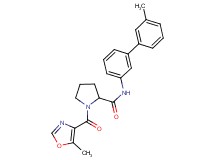 N-(3'-methyl-3-biphenylyl)-1-[(5-methyl-1,3-oxazol-4-yl)carbonyl]prolinamide