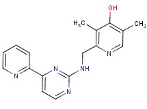 3,5-dimethyl-2-({[4-(2-pyridinyl)-2-pyrimidinyl]amino}methyl)-4-pyridinol