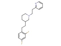 2-(2-{3-[2-(2,4-difluorophenyl)ethyl]-1-piperidinyl}ethyl)pyridine