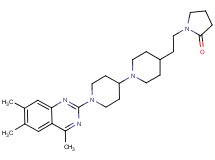 1-{2-[1'-(4,6,7-trimethyl-2-quinazolinyl)-1,4'-bipiperidin-4-yl]ethyl}-2-pyrrolidinone