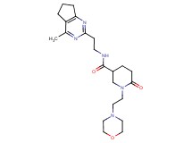 N-[2-(4-methyl-6,7-dihydro-5H-cyclopenta[d]pyrimidin-2-yl)ethyl]-1-[2-(4-morpholinyl)ethyl]-6-oxo-3-piperidinecarboxamide
