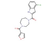 4-chloro-2-{[4-(3-furoyl)-1,4-diazepan-1-yl]carbonyl}-1H-indole