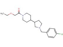 4-[1-(4-chlorobenzyl)-3-pyrrolidinyl]-1-(ethoxyacetyl)piperidine