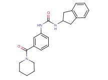 N-(2,3-dihydro-1H-inden-2-yl)-N'-[3-(piperidin-1-ylcarbonyl)phenyl]urea