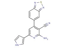 2-amino-4-(2,1,3-benzothiadiazol-5-yl)-6-(1H-pyrrol-3-yl)nicotinonitrile